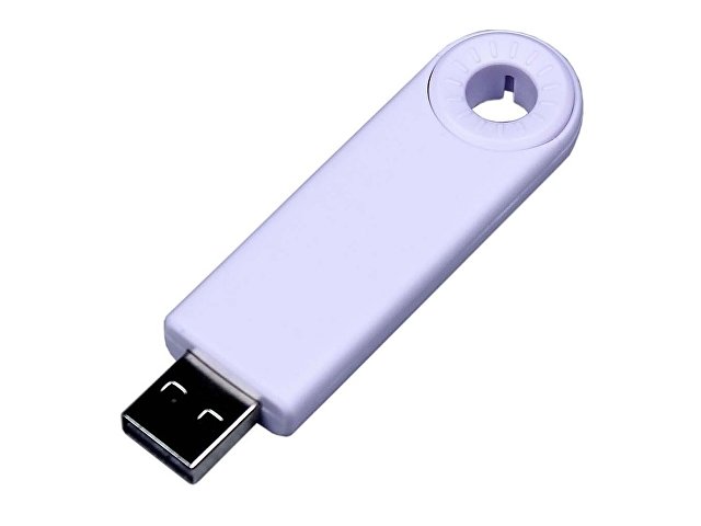 K7135.64.06 - USB 2.0- флешка промо на 64 Гб прямоугольной формы, выдвижной механизм
