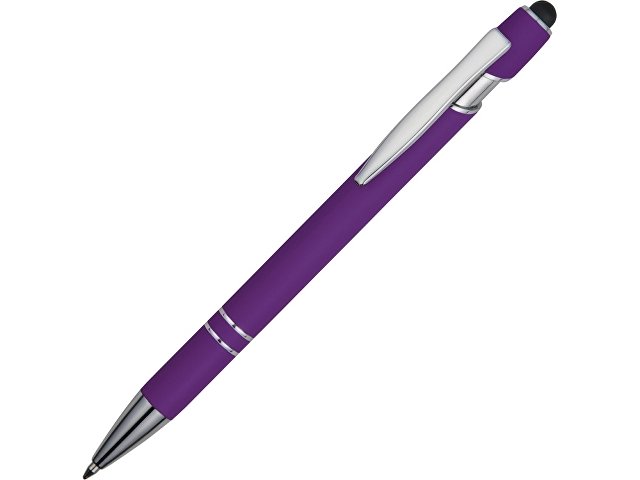 K18381.14 - Ручка-стилус металлическая шариковая «Sway» soft-touch
