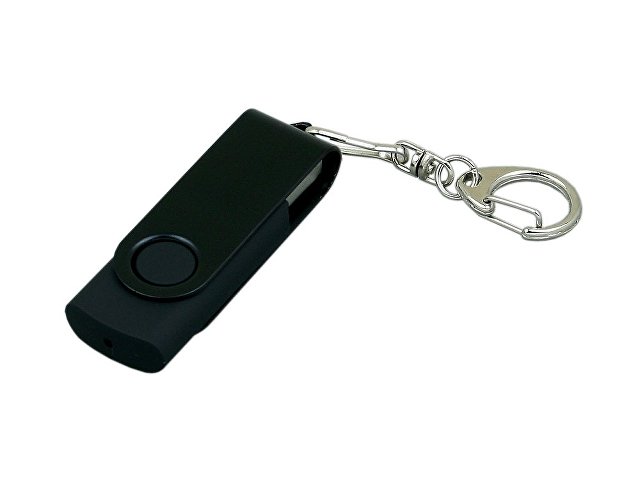 USB 2.0- флешка промо на 16 Гб с поворотным механизмом и однотонным металлическим клипом (K6031.16.07)