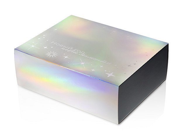 Подарочная коробка с голографическим шубером «Aurora», XL (K700646)