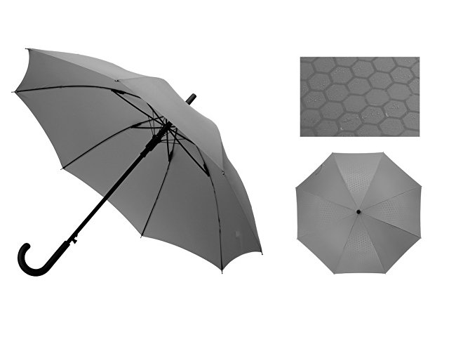 Зонт-трость полуавтомат «Wetty» с проявляющимся рисунком (K909217)