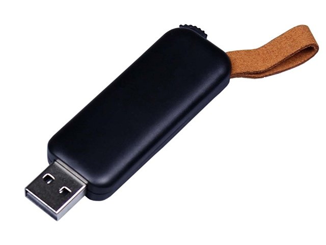 K6544.8.07 - USB 2.0- флешка промо на 8 Гб прямоугольной формы, выдвижной механизм