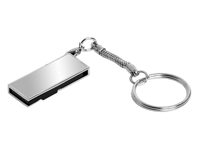 USB 2.0- флешка на 16 Гб с поворотным механизмом и зеркальным покрытием (K6008.16.00)