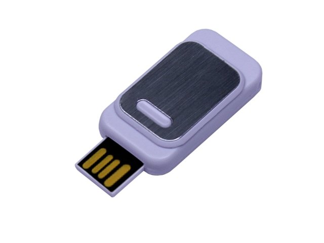 USB 2.0- флешка промо на 8 Гб прямоугольной формы, выдвижной механизм (K6545.8.06)