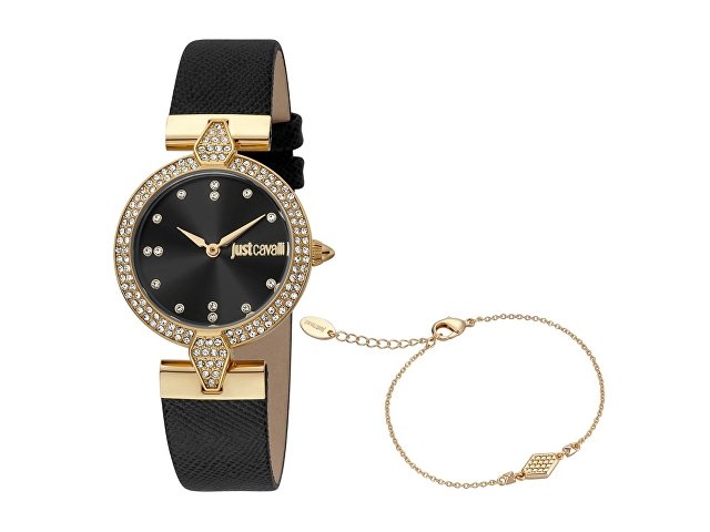 Подарочный набор: часы наручные женские, браслет (K60010)