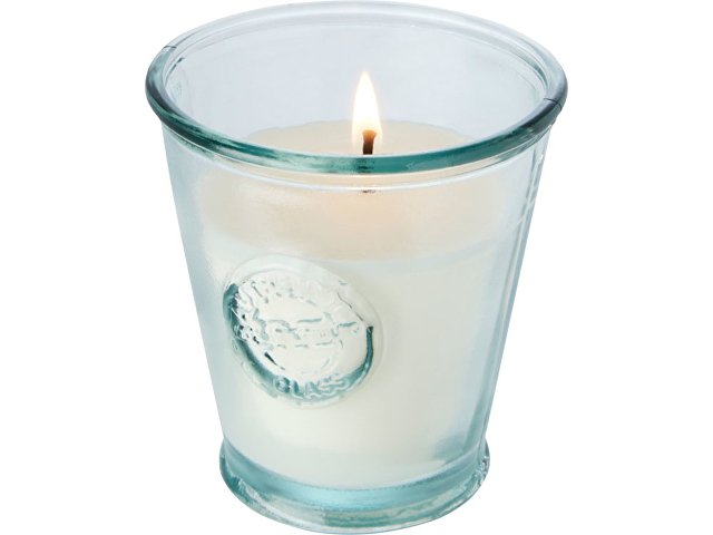 Соевая свеча с подсвечником «Luzz» из переработанного стекла (K11323001)
