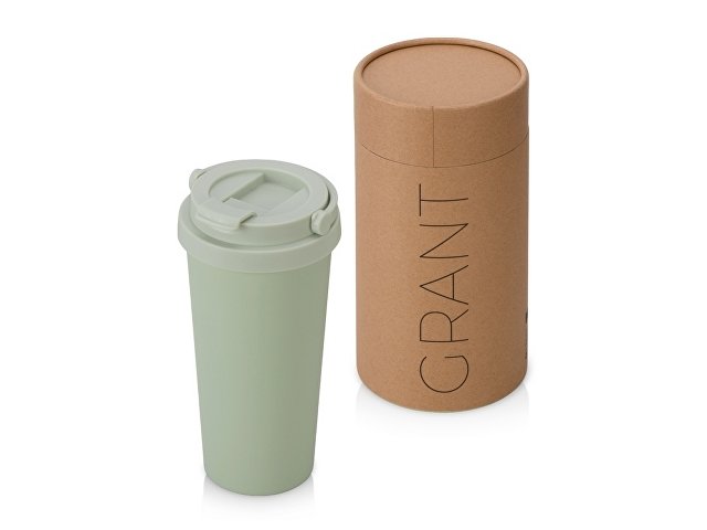 Вакуумная термокружка «Grant», soft-touch, тубус (K880063W)