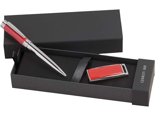 Подарочный набор: ручка шариковая, USB-флешка на 8 Гб (K67188)