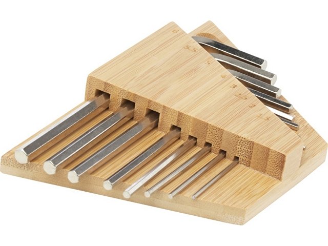 Набор инструментов «Allen» с шестигранным ключом из бамбука (K10457606)
