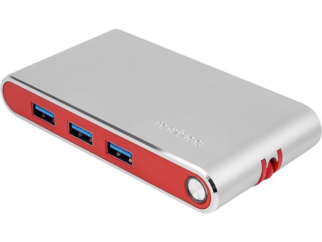 Хаб 8-в-1 Type-C «Hermes», USB 3.0 x 3, Type-C PD, HDMI, LAN, картридер (K595604p)