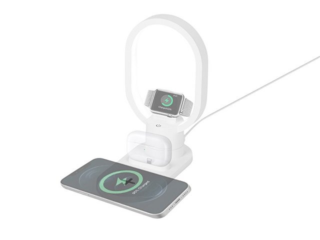 Беспроводная зарядная станция 4-в-1 &laquo;Portal&raquo; c лампой, 15 Вт (K592206)