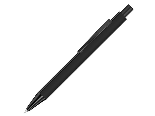 Ручка шариковая металлическая «Pyra M» soft-touch с зеркальной гравировкой и черными деталями (K187916.07)