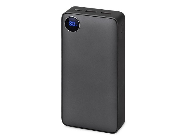 Внешний аккумулятор «Mild Pro» c быстрой зарядкой QC/PD, металлик soft-touch, 20 000 mAh (K591240)