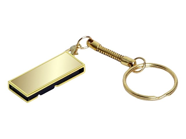 USB 2.0- флешка на 32 Гб с поворотным механизмом и зеркальным покрытием (K6008.32.05)