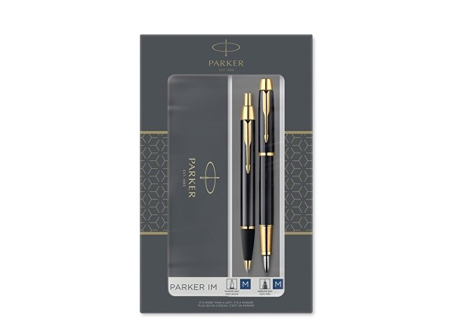Набор Parker «IM Core Black GT»: ручка шариковая, ручка перьевая (K2093216)
