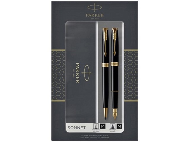 Набор Parker Sonnet: ручка перьевая, ручка шариковая (K2093371)