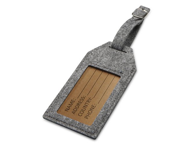 Багажная бирка из RPET-фетра &laquo;Tie&raquo; (K10459182)