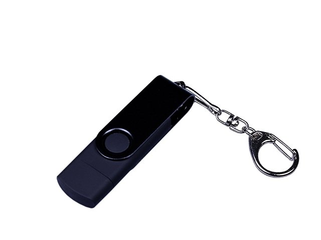 USB 3.0/micro USB/Type-C - флешка на 32 Гб 3-в-1 с поворотным механизмом (K6697.32.07)