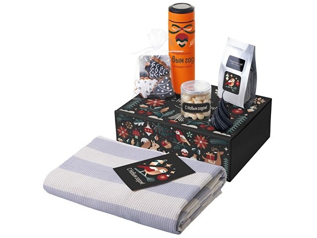 Подарочный набор «Re:Warm» с пледом, термосом и свечой (K210093.08)