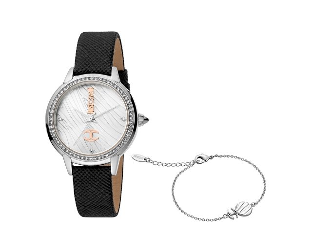 Подарочный набор: часы наручные женские, браслет (K60025)