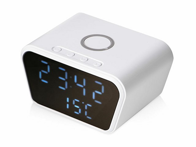 Настольные часы с функцией беспроводной зарядки «Wake», 10 Вт (K592100)