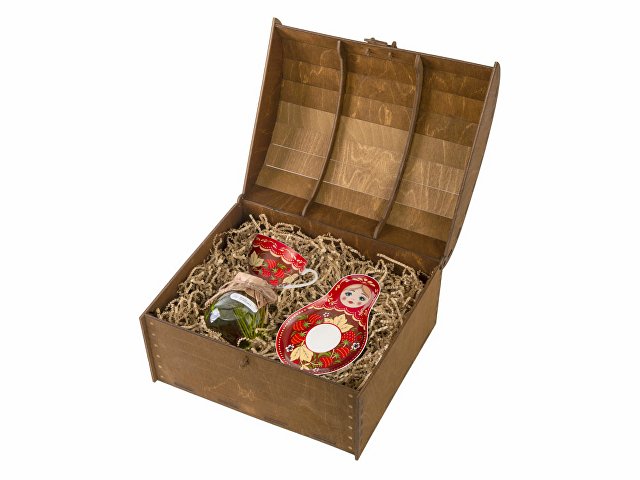 Подарочный набор: чайная пара, варенье из ели и мяты (K94819)