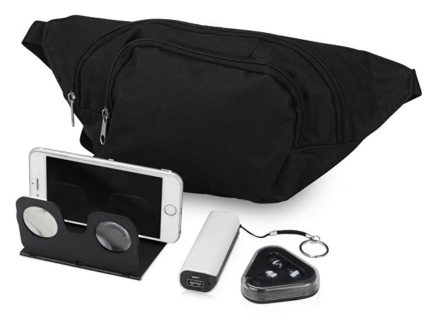 K700358 - Подарочный набор Virtuality с 3D очками, наушниками, зарядным устройством и сумкой