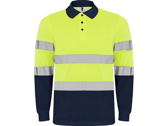 K9306HV55221 - Рубашка поло со светоотражающими полосами «Polaris» с длинным рукавом, мужская