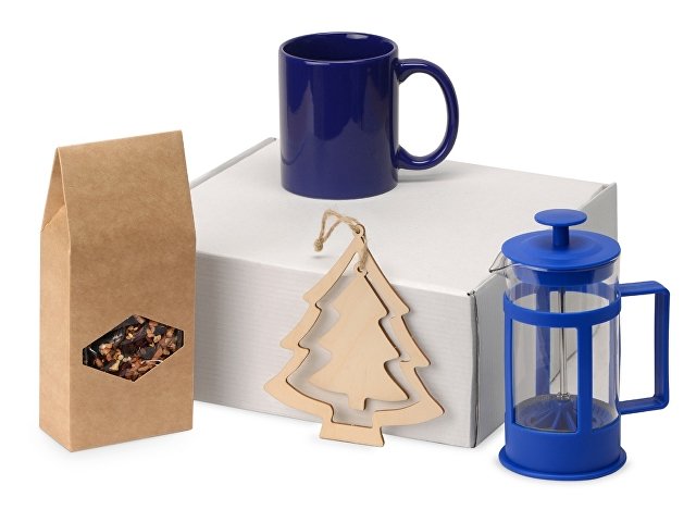 Подарочный набор с чаем, кружкой и френч-прессом «Чаепитие» (K700411NY.02)
