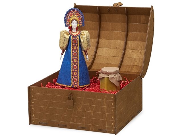 Подарочный набор: кукла фарфоровая, крем-мёд с лаймом и имбирем (K94753)