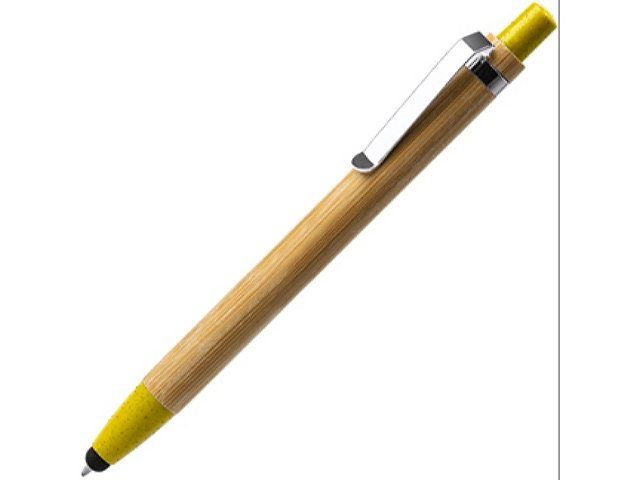 KBL8084TA03 - Ручка-стилус шариковая бамбуковая NAGOYA