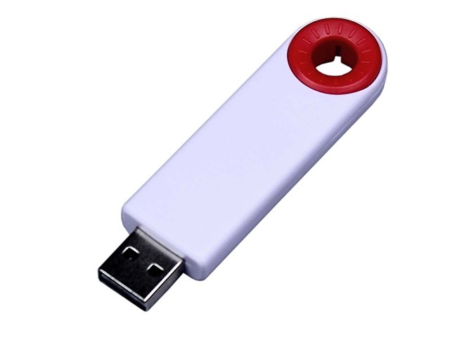 K7135.32.01 - USB 2.0- флешка промо на 32 Гб прямоугольной формы, выдвижной механизм