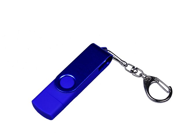 USB 3.0/micro USB/Type-C - флешка на 32 Гб 3-в-1 с поворотным механизмом (K6697.32.02)
