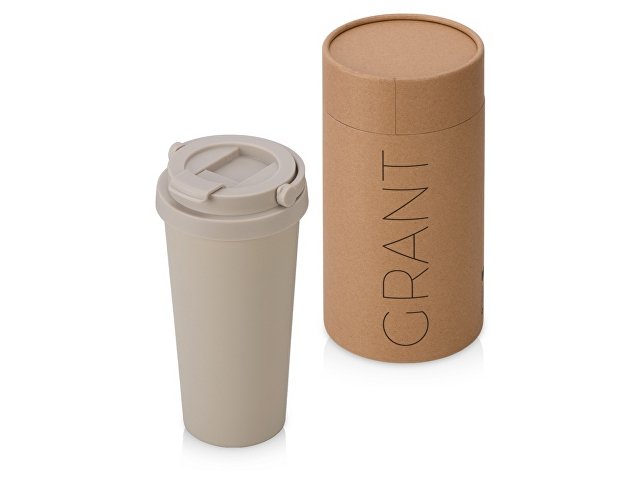 Вакуумная термокружка «Grant», soft-touch, тубус (K880069W)
