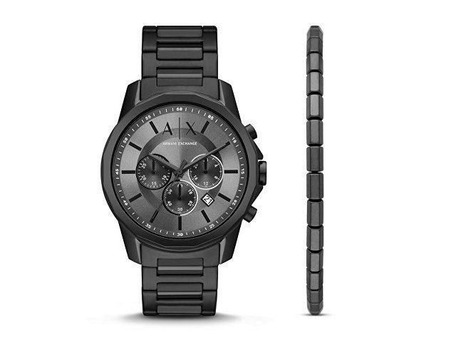 Подарочный набор: часы наручные мужские с браслетом (K78615)