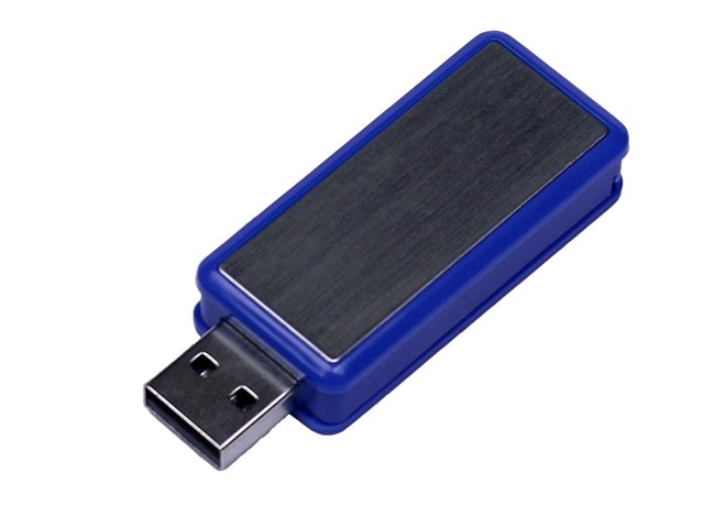 USB 2.0- флешка промо на 4 Гб прямоугольной формы, выдвижной механизм (K6534.4.02)