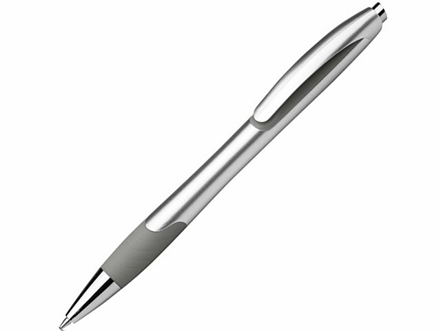 K81180-113 - Шариковая ручка с противоскользящим покрытием «MILEY SILVER»