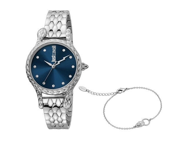 Подарочный набор: часы наручные женские, браслет (K60019)