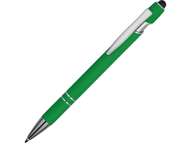 K18381.03 - Ручка-стилус металлическая шариковая «Sway» soft-touch