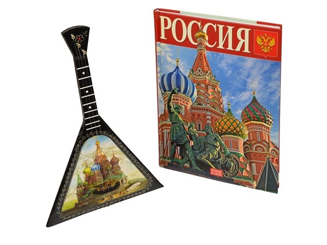 Подарочный набор «Музыкальная Россия»: балалайка, книга «Россия» (K94738)