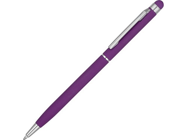K18570.14 - Ручка-стилус металлическая шариковая «Jucy Soft» soft-touch