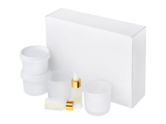 Набор для создания 2-х ароматических свечей: амбра и табак/маракуйя, сандал и пачули (K268823N)