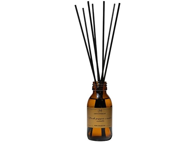 Ароматический диффузор с палочками, черный перец и амбра, нероли, 100 мл (K268803)