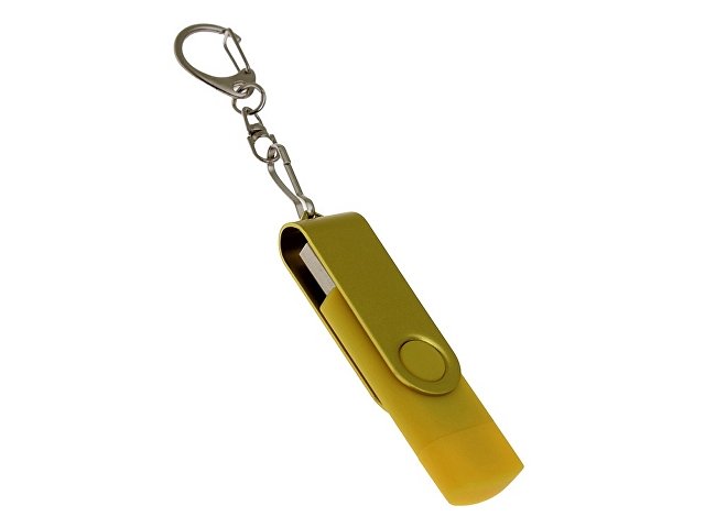 USB 3.0- флешка на 32 Гб с поворотным механизмом и дополнительным разъемом Type-C (K6138.32.04)