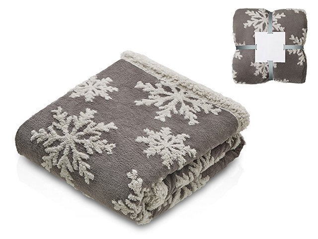 Плед Snowflake новогодний с капюшоном (K836530)