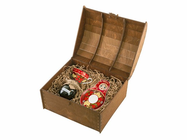 Подарочный набор: чайная пара, варенье из сосновых шишек (K94818)
