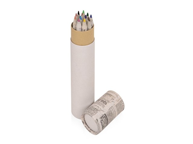 Набор цветных карандашей из «газетной бумаги» в тубе «News» (K316307)