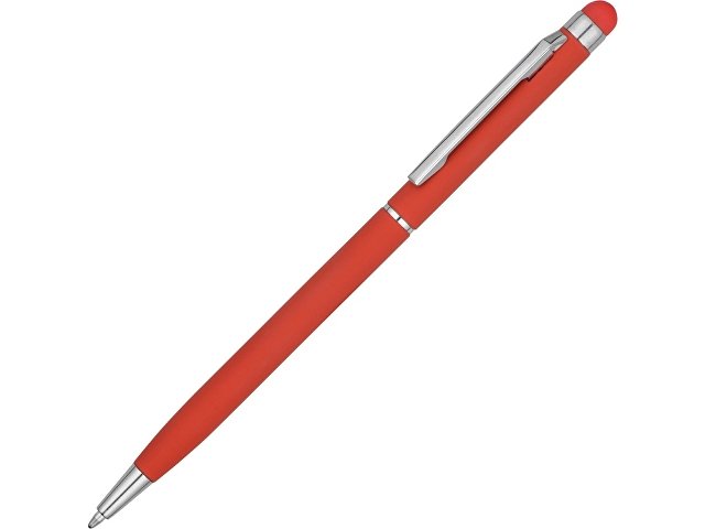 K18570.01 - Ручка-стилус металлическая шариковая «Jucy Soft» soft-touch