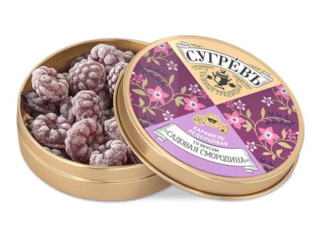 Карамель леденцовая со вкусом смородины в банке (K700576)
