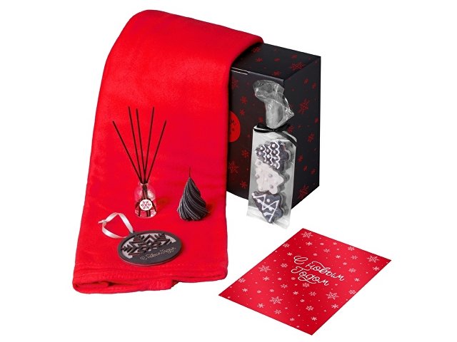 Подарочный набор «Re:Home» с пледом, свечой и диффузором (K210115.01)